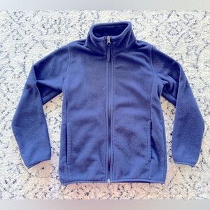 Amazon essentials blue polar fleece kids small/6-7 LIKE NEW